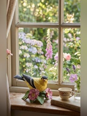 Vintage Lenox American Goldfinch Fine Porcelain Figurine